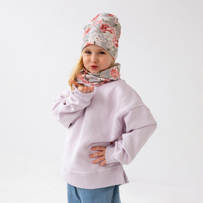 CZAPKA Z KOMINEM ROYAL PEONY