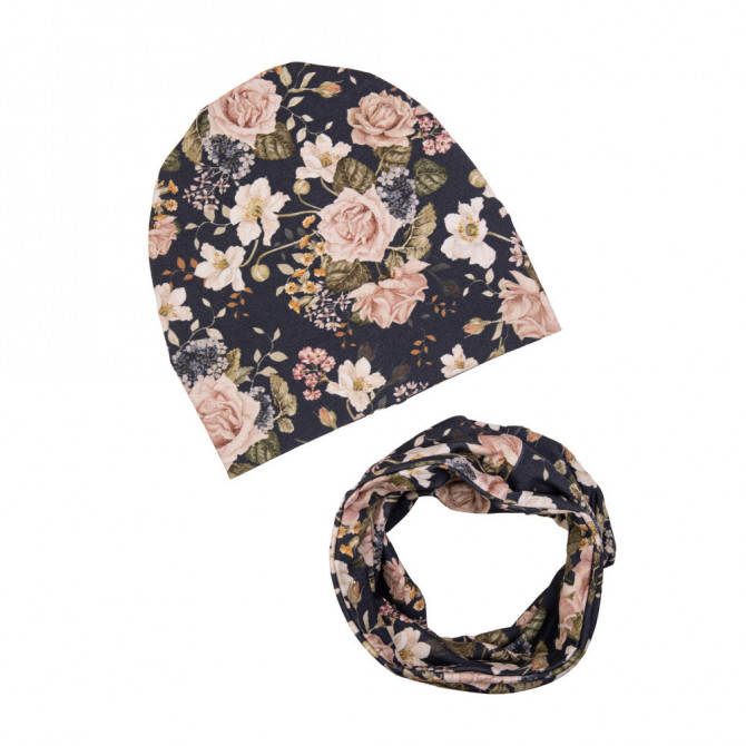 CZAPKA Z KOMINEM LADY ROSA NAVY