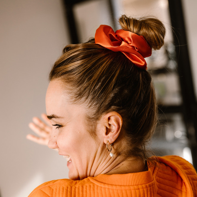 Scrunchie Maxi orange