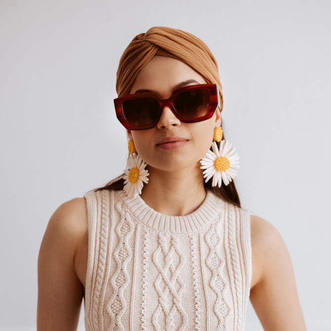 TWIST HEADBAND NUDE RIB