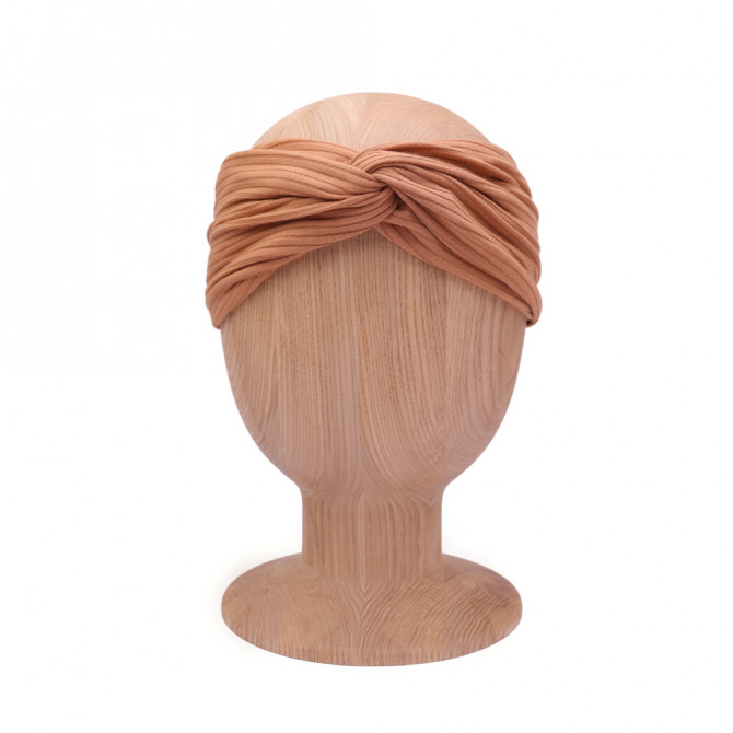 TWIST HEADBAND NUDE RIB