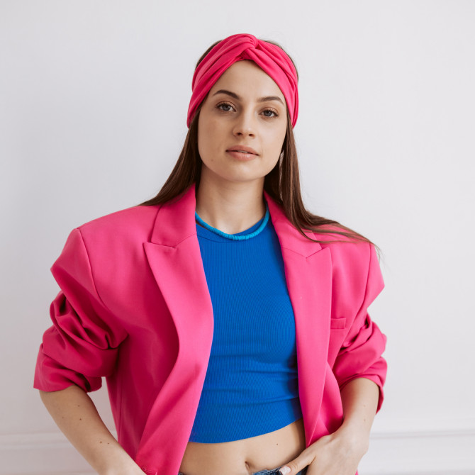 TWIST HEADBAND MALINA