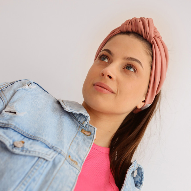 KNOT HEADBAND BLUSH