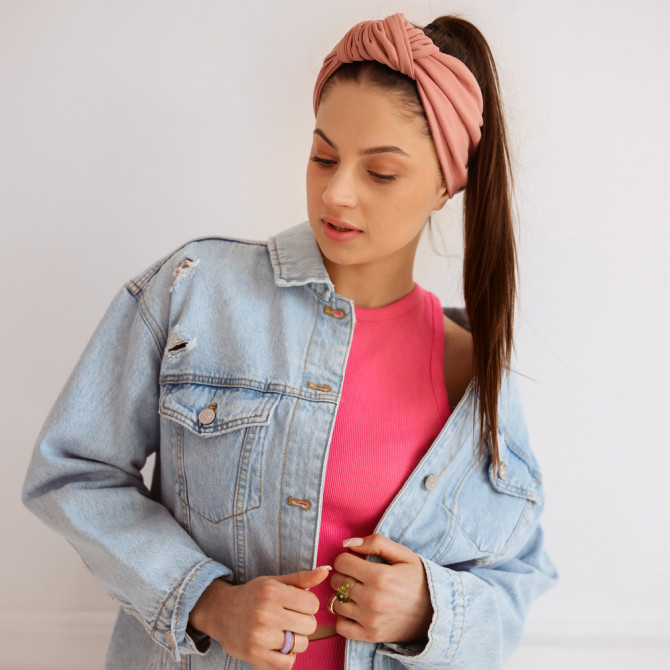 KNOT HEADBAND BLUSH