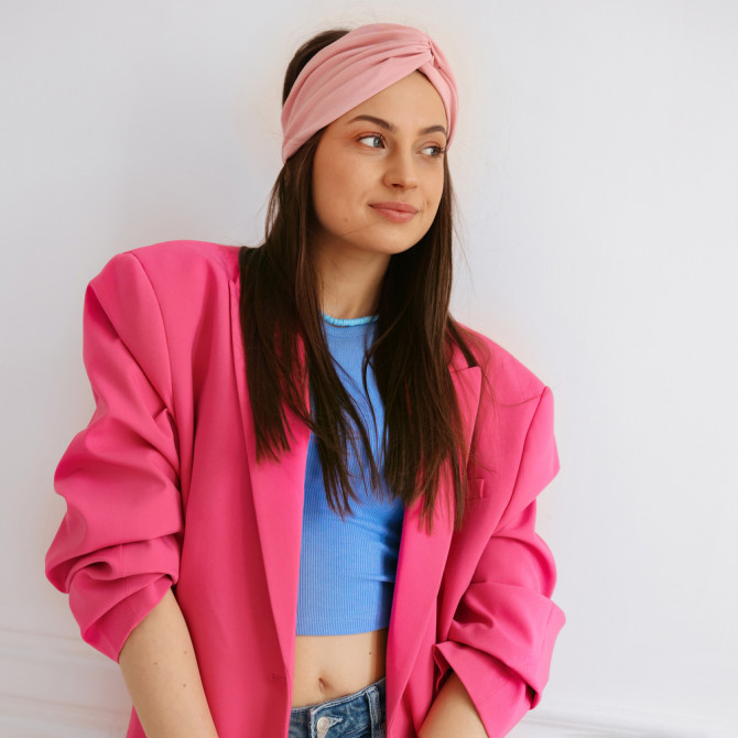 OPASKA NA GŁOWĘ TWISTULA CANDY PINK