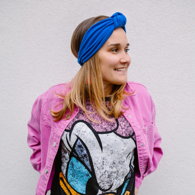 KNOT HEADBAND COBALT