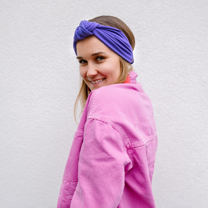 KNOT HEADBAND VIOLET