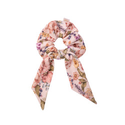 SCRUNCHIE WITH TAIL SCARLETT CREAM