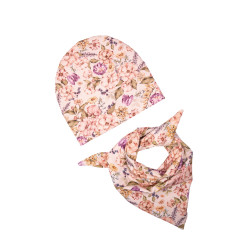 BEANIE WITH SCARF SCARLETT CREAM