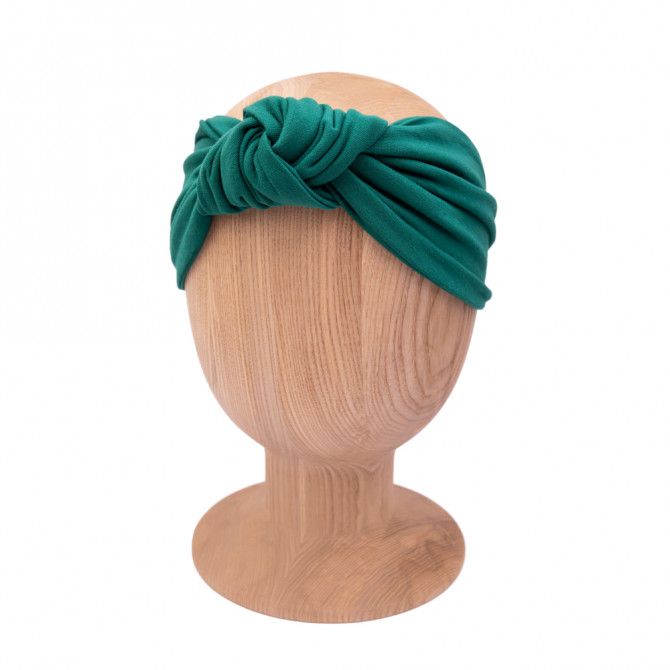 KNOT HEADBAND BOTTLE GREEN