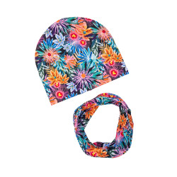 GIRL BEANIE WITH TUB AVATAR FLOWERS