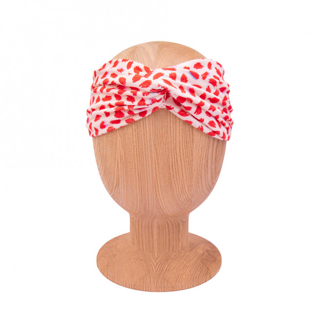 TWIST HEADBAND RED LIPSTICK