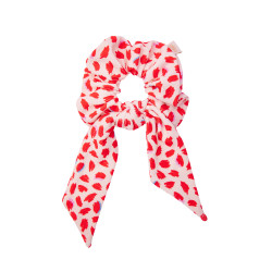 SCRUNCHIE WITH TAIL RED LIPSTICK
