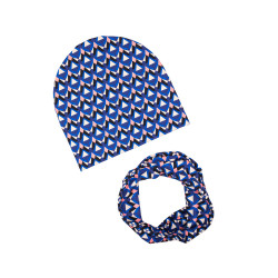 BEANIE WITH TUB KALEIDOSCOPE