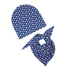 BEANIE WITH SCARF KALEIDOSCOPE