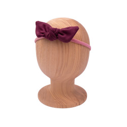 Bow Headband claret