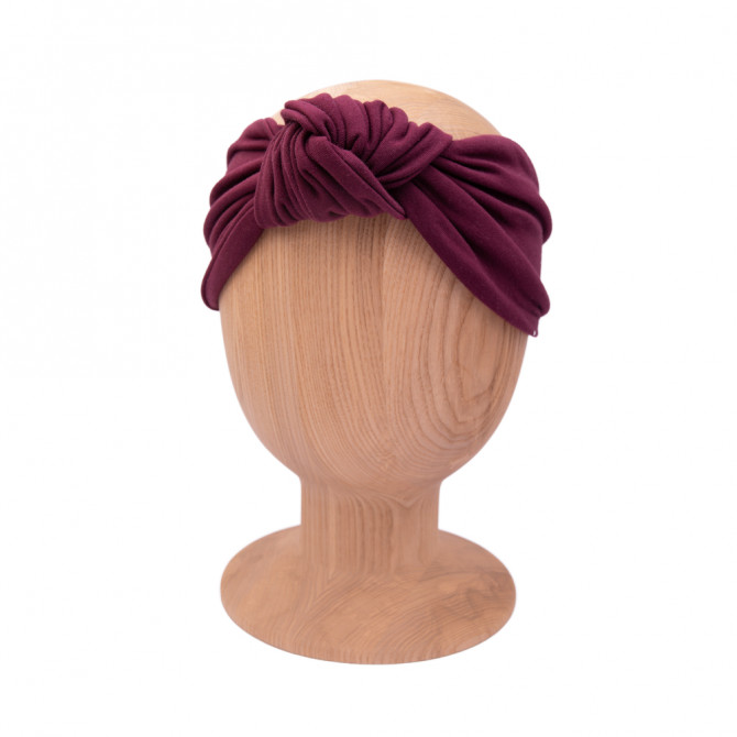 KNOT HEADBAND CLARET
