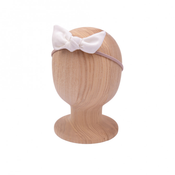 Bow Headband MILK