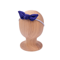 Bow Headband Ink blue