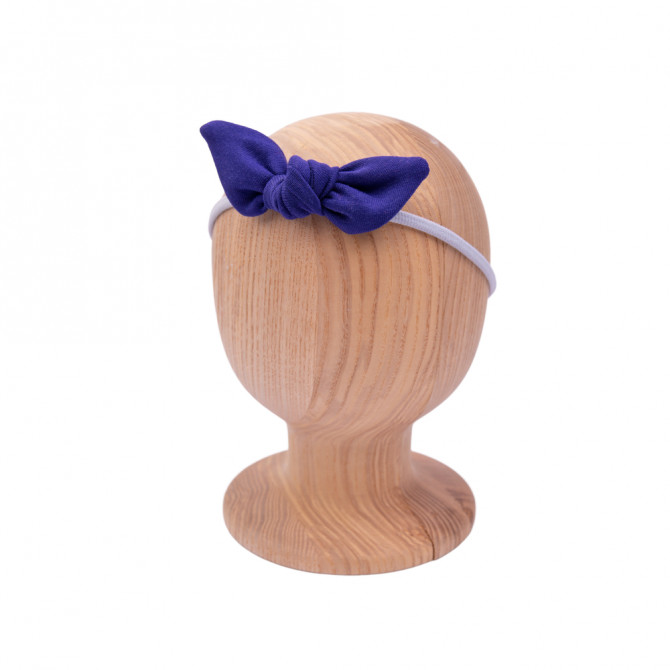 Bow Headband Ink blue