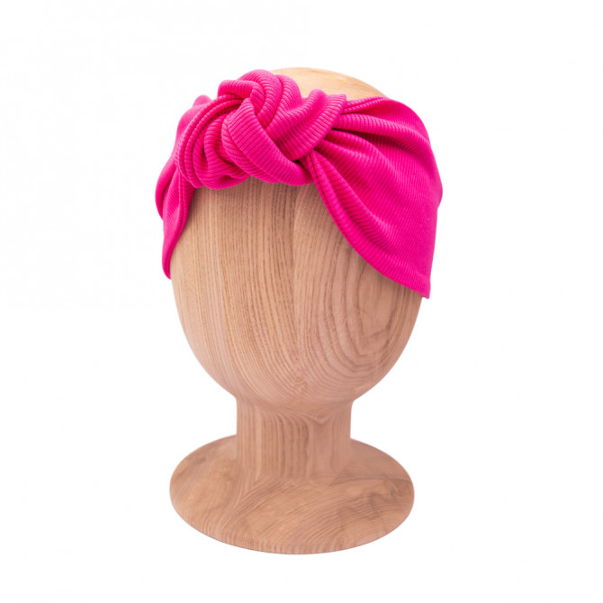 KNOT HEADBAND PINK LINE