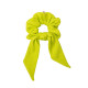 SCRUNCHIE WITH TAIL LIME LINE