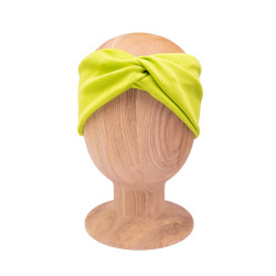 TWIST HEADBAND LIME LINE