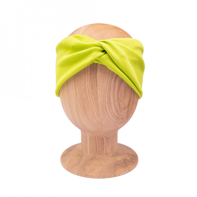 TWIST HEADBAND LIME LINE