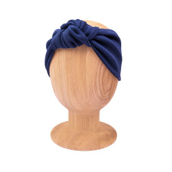 KNOT HEADBAND NAVY LINE