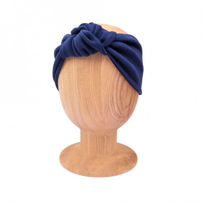 KNOT HEADBAND NAVY LINE
