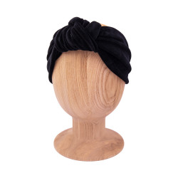 KNOT HEADBAND VELVET BLACK