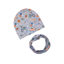CZAPKA Z KOMINEM LET'S PLAY BLUE
