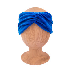 OPASKA NA GŁOWĘ TWISTULA VELVET ROYAL BLUE