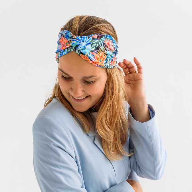 TWIST HEADBAND AVATAR FLOWERS