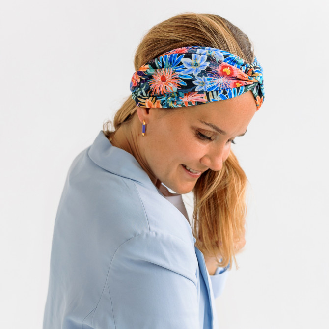 TWIST HEADBAND AVATAR FLOWERS
