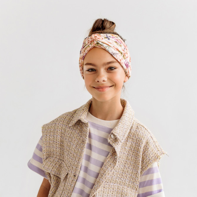 TWIST HEADBAND SCARLETT CREAM