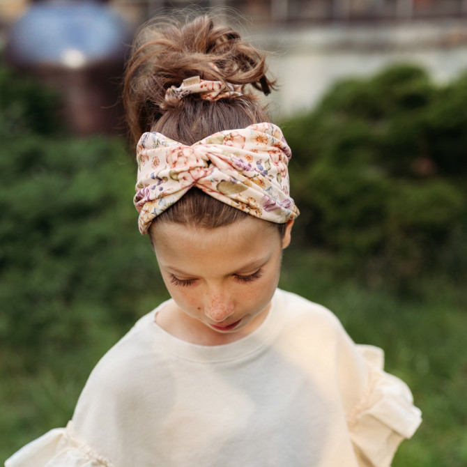 TWIST HEADBAND SCARLETT CREAM