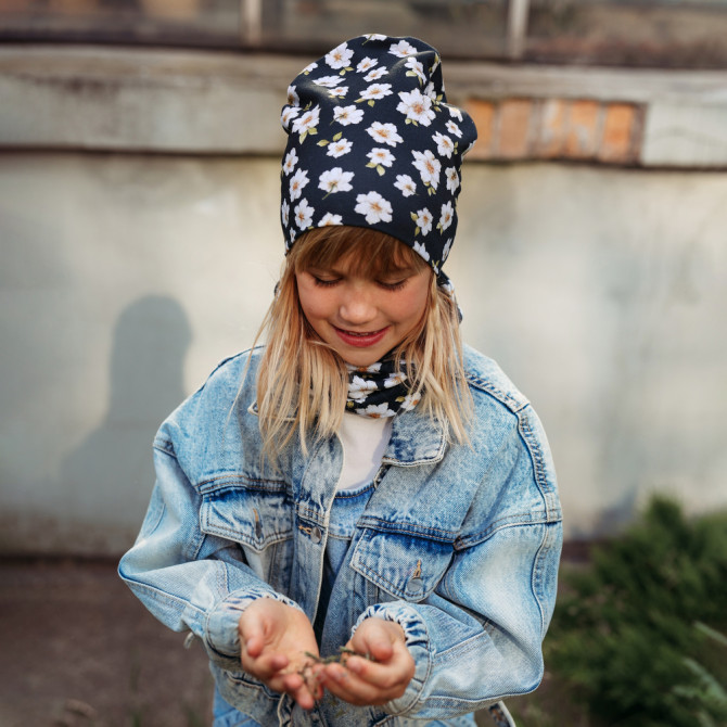 GIRL BEANIE WITH SCARF MARGARET
