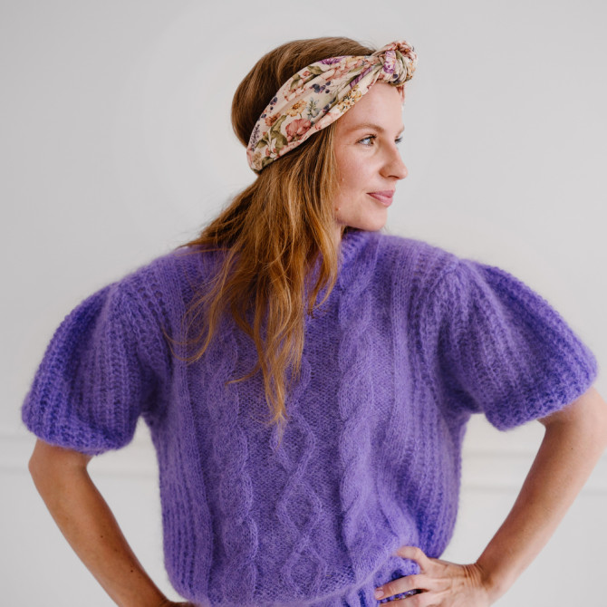 KNOT HEADBAND SCARLETT CREAM