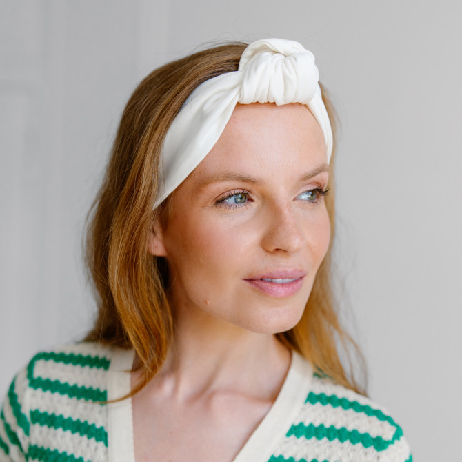 KNOT HEADBAND MILK
