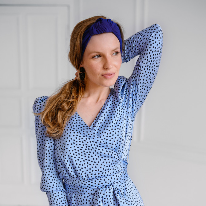 KNOT HEADBAND INK BLUE