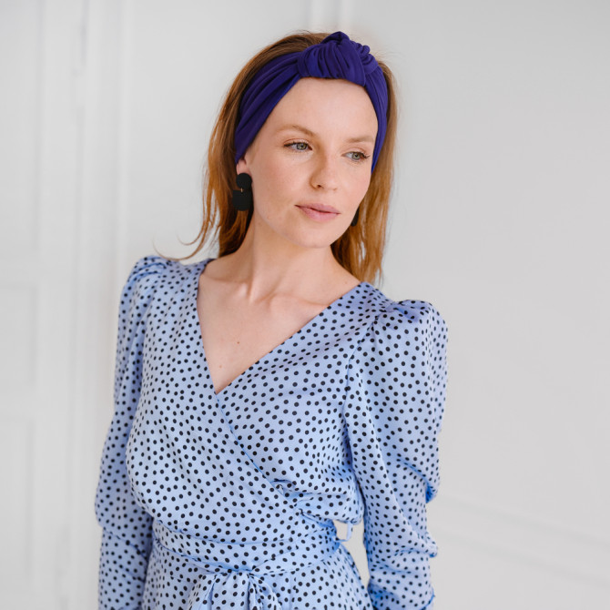 KNOT HEADBAND INK BLUE