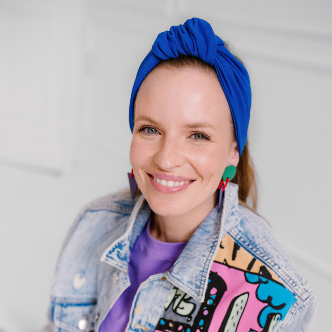 KNOT HEADBAND COBALT