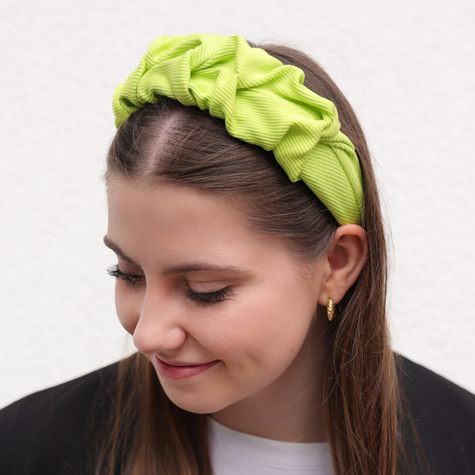 RIPPLE HEADBAND LIME LINE