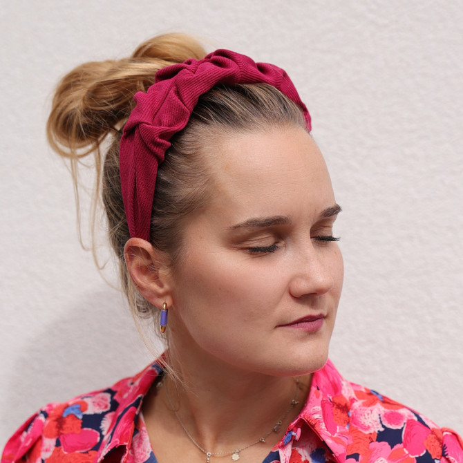 RIPPLE HEADBAND AMARANTH LINE
