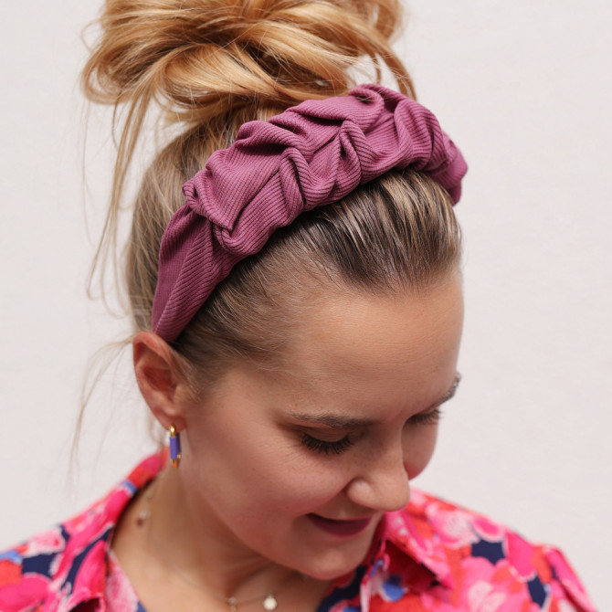 RIPPLE HEADBAND BERRY LINE