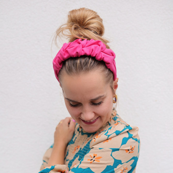 RIPPLE HEADBAND PINK LINE