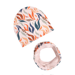 WINTER SET BEANIE WITH TUB FLAMES