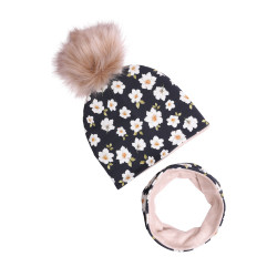 WINTER SET FLAMES WITH POMPOM