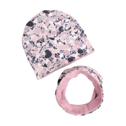 WINTER SET BEANIE WITH TUB LASTRICO VIOLET